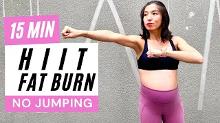 15 MIN No Jumping HIIT Workout for Fat Loss at Home (No Equipment)
