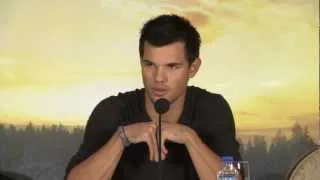 Taylor Lautner Twilight Breaking Dawn Pt. 2 press conference (2012)
