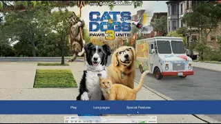 Cats & Dogs 3: Paws Unite! 2020 DVD Menu Walkthrough