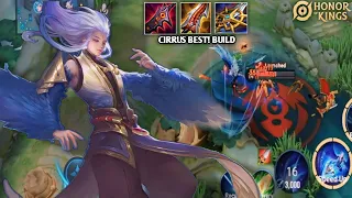 CIRRUS BEST BUILD - GAMEPLAY - ( HONOR OF KINGS 2024 )