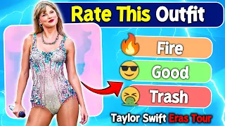 Rate The Outfit | 😍 Taylor Swift Eras Tour Best Outfits | 😰 Hard Quiz for Real Swifties