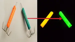 how to make a squid jig that glows in the dark ( Panustos )