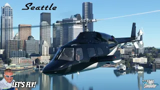 Airwolf Bell 222B Helicopter Tours Seattle! Microsoft Flight Simulator XBOX | MSFS2020