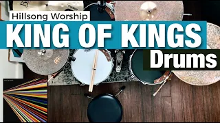 King of Kings | Hillsong Worship drum tutorial + guide  ➪ 4K