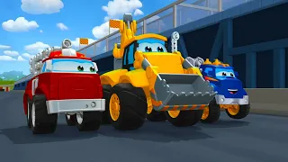 Street Vehicles and Potholes | Car Cartoons for Kids | The Adventures of Chuck & Friends