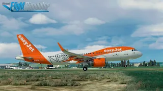 MSFS 2020 - FBW A32NX | Landing on a bumpy runway in Inverness