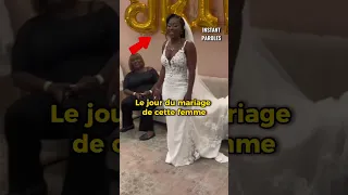 Cette femme ne s’attendait pas à une telle surprise en dévoilant sa robe de mariage