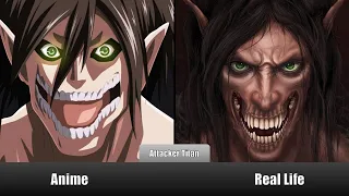 Attack On Titan Real Life Vs Anime Titans Comparison