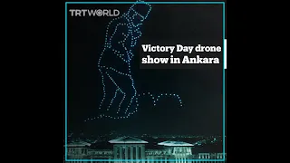 Victory Day drone show over Presidential Complex in Ankara