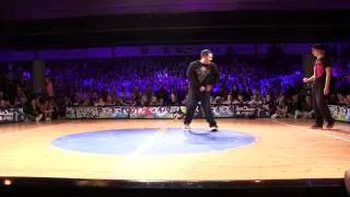 Streetstar 2012 Popping Final - Juste Debout Prelims - Greenteck & Devious vs Baby Bang & Spazm [HD]