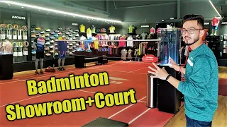 India's Only Badminton Court Inside the Store. |Badminton Showroom+Court|