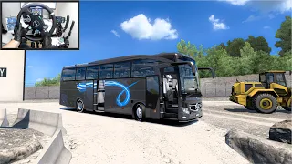 Smooth and Relaxing Bus Ride in Beautiful Romania 🚌🇷🇴 -  Euro Truck Simulator 2 - Moza R9 Setup