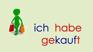 Deutsch lernen Grammatik 4: ich habe gekauft ...  Verben Vergangenheit