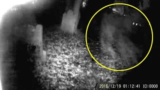 Ghost' Flying Towards Camera In 800-Year-Old Cemetery