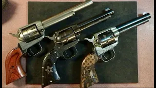 Three Heritage Rough Rider Revolvers I enjoy