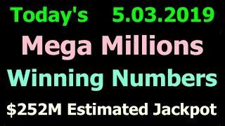 Today Mega Millions Winning Numbers 3 May 2019 Friday. Tonight Mega Millions Drawing 5/03/2019