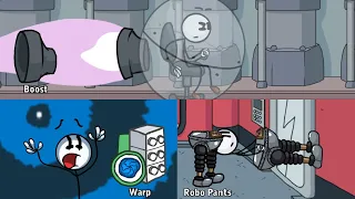 Boost, Warp, & Robo Pants but they're the right options (3 in 1)