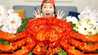 [Mukbang ASMR] Giant KingCrab🦀 Seafood RicePaper Recipe Eatingshow Ssoyoung