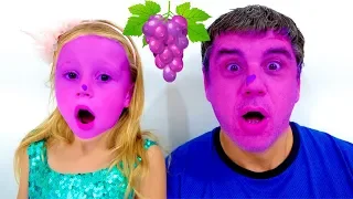 Song for kids about fruit smoothies from Nastya