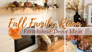 *NEW* 2023 Fall Family Room Styling Decorating Ideas | Fall Decorate With Me  | Fall Decor