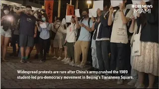 Protests Against China's COVID Policy Spread To Hong Kong