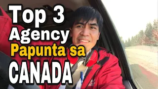 Top 3 Best Agencies Papunta sa Canada | Mga Trabaho at Agency Papunta sa Canada | No Placement Fee