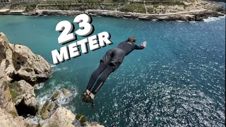 KLIPPENSPRINGEN in MALTA /23METER SPRUNG/Teil1/