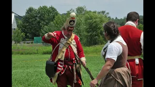 Reenactment The Battle of Fort Anne, NY - July  2019 -