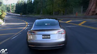 Gran Turismo 7 | Tesla Model 3 Performance '23 - Trial Mountain Circuit [4KPS5]