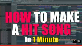 HOW TO MAKE A HIT SONG in 1 minute