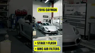 2016 Porsche 981 Cayman S w/ BMC Filters, Stage 1 Flash & DYNO RESULTS!