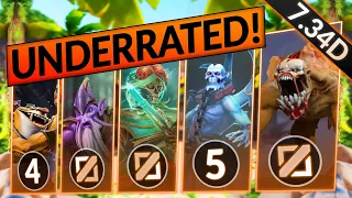 5 MOST UNDERRATED Heroes to SOLO CARRY in 7.34D (Free Wins!) - Dota 2 Meta Guide