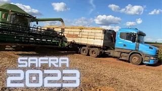 FAZER SAFRA DE SOJA COMPENSA ? ( FAZENDA PRA SILO ) SAFRA 2023 COM NOSSO SCANIA 124 COMEÇOOOU