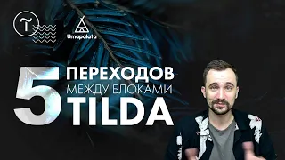 TILDA. переходы между блоками сайта тильда