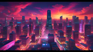 A Run Through the City Streets | Instrumental 80's Synthwave | Song made with Suno AI