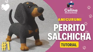 SAUSAGE DOG AMIGURUMI/ Tutorial part 1 step by step - Celina innovations crochet