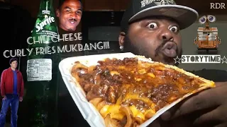 ☆Chili Cheese Curly Fries Mukbang☆(StoryTime)[Eating Show]