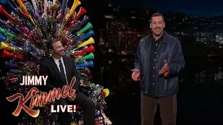 Adam Sandler Surprises Jimmy Kimmel on His 50th Birthday