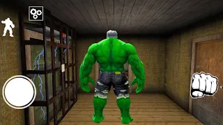 Playing as Hulk in Granny Chapter 2 || Outwitt Mod Menu || Hard Mode