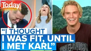 Cody Simpson's cheeky dig at Karl's gym moment | Today Show Australia