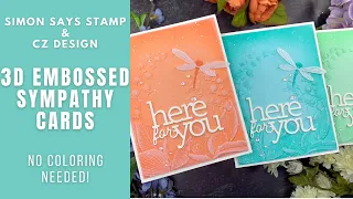 3D Embossed Sympathy Cards | Simon Says Stamp