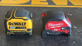 Dewalt LED tape vs Milwaukee LED tape