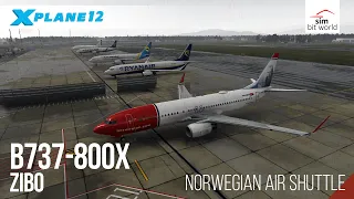 (ENTC) Tromsø to (LIME) Bergamo. B738 Zibo, Xplane12, Simbitworld and Navigraph.