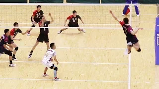 HIGASHIYAMA HS vs RAKUNAN  HS  1st set  |  Japan highschool volleyball　2019