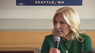 First Lady Jill Biden visits Fred Hutch | FOX 13 Seattle