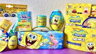 8 minutes ASMR Awesome Sponge Bob collection slime oddly satisfying