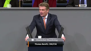 Kritik am Kurswechsel von Minister Wissing - Thomas Bareiß MdB bei der Generaldebatte im Plenum