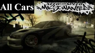 NFS Most Wanted Car List