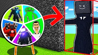 OSZUKUJE RULETKĄ w KONKURSIE BUDOWANIA TV MAN w Minecraft!