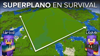 Construimos Un Mundo Superplano PERO En Survival